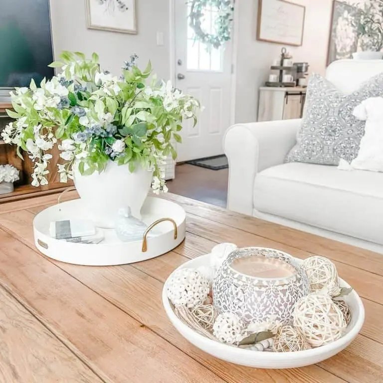 Coffee Table Floral Touches