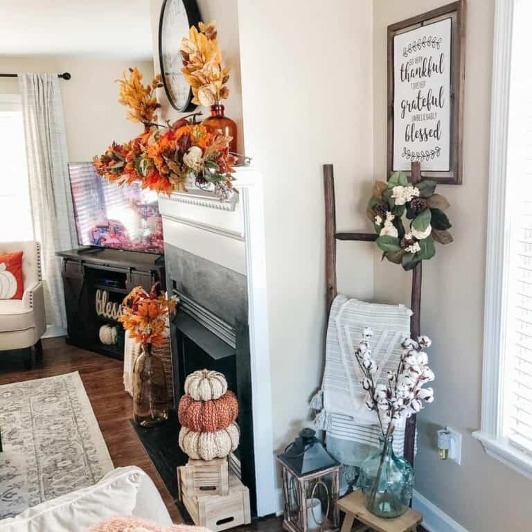Colorful Fall Garland Decor