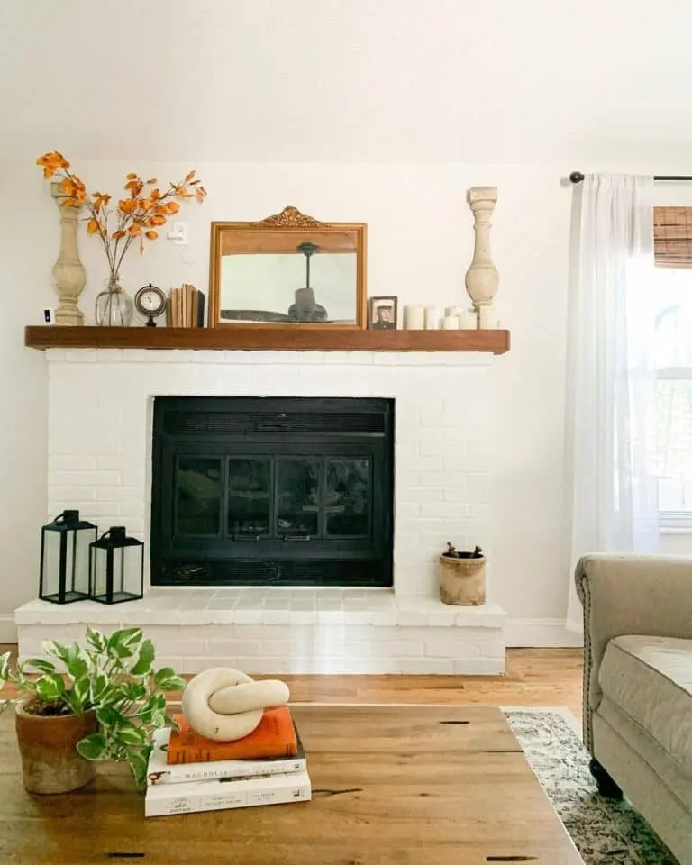Country Home Fall Mantel Ideas