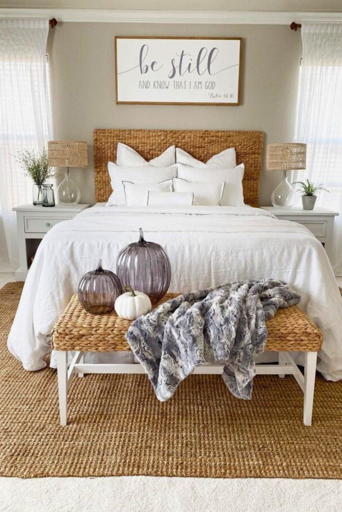 Cozy Autumn Bedroom Styling