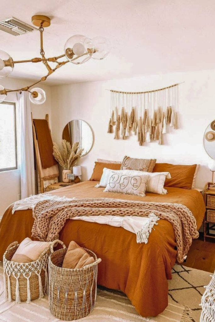 Cozy Boho Fall Bedroom