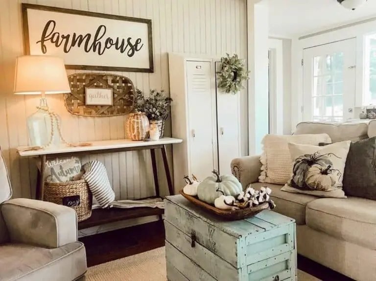 Cozy Farmhouse Coffee Table Decor