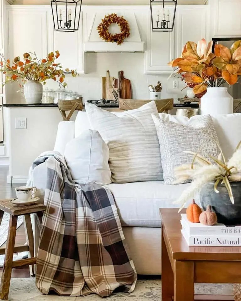 Cozy Living Room Fall Decor