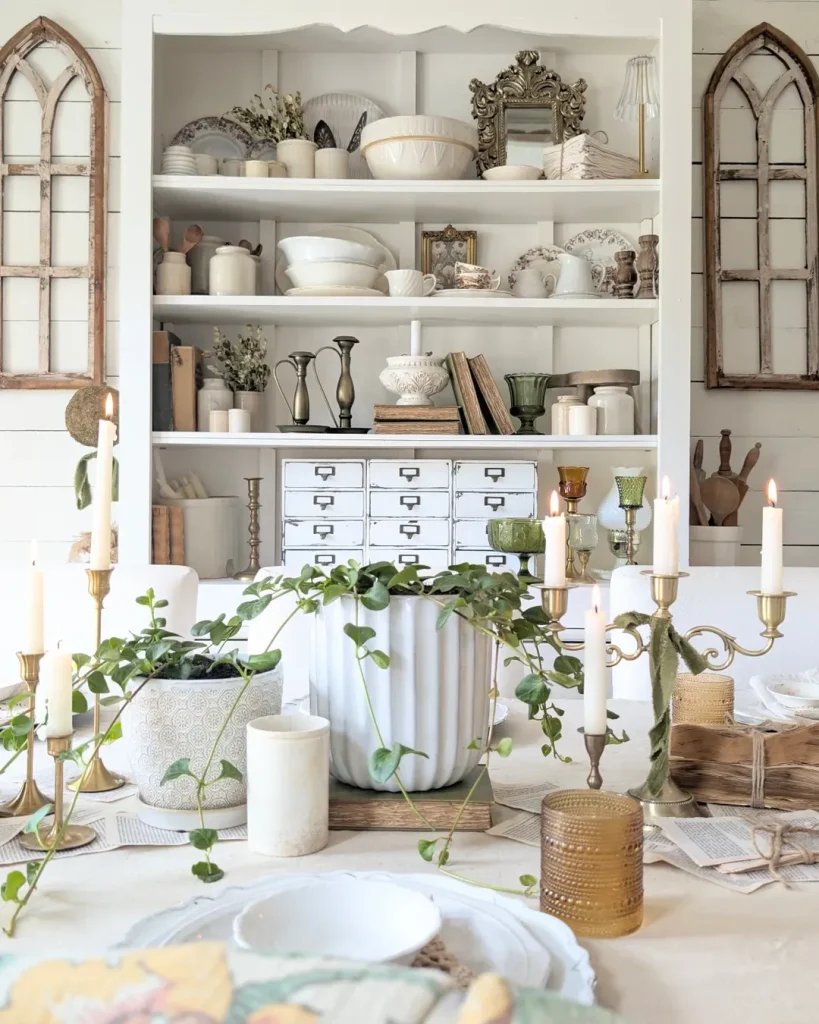 Curated Vintage Kitchen Showcase