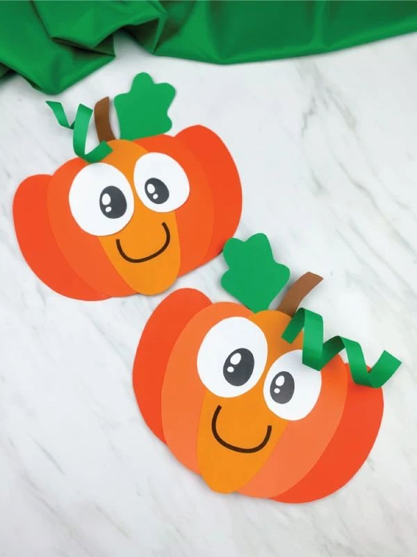 Cute Paper Pumpkin Craft