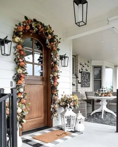 Decorative Fall Door Garland