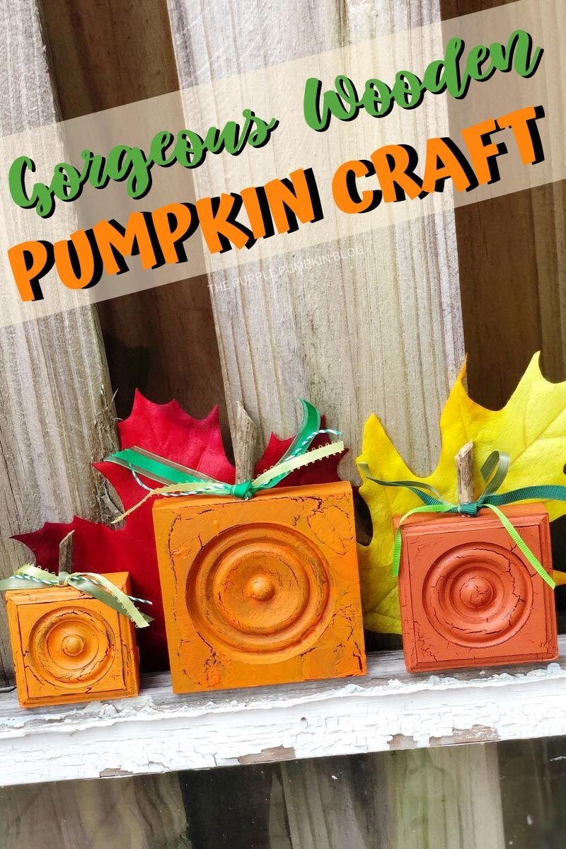 Decorative Wooden Pumpkins