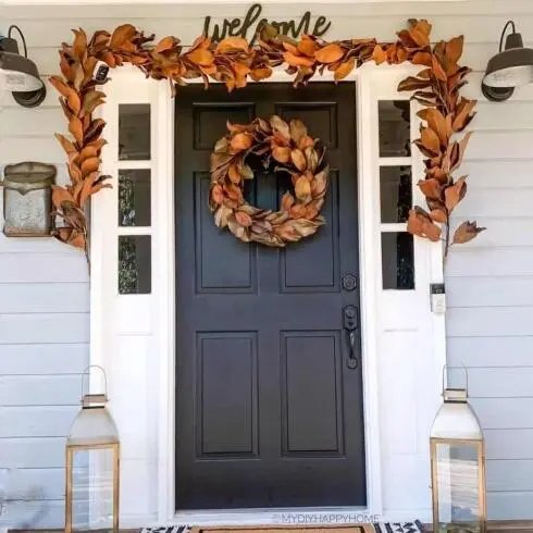 Dried Magnolia Leaf Wreath