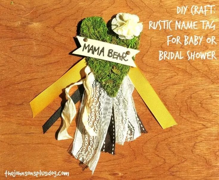 Earthy DIY Name Tags