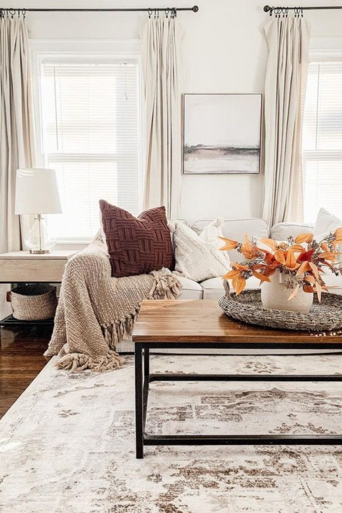 Earthy Tones with Bright Accents