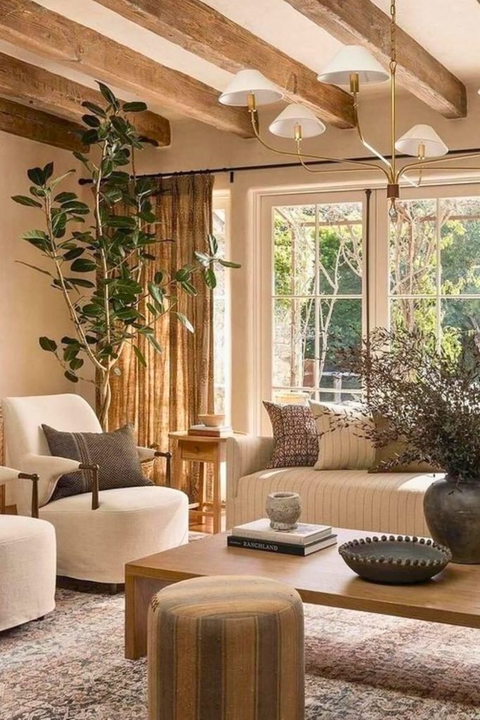 Earthy Tones with Dark Accents