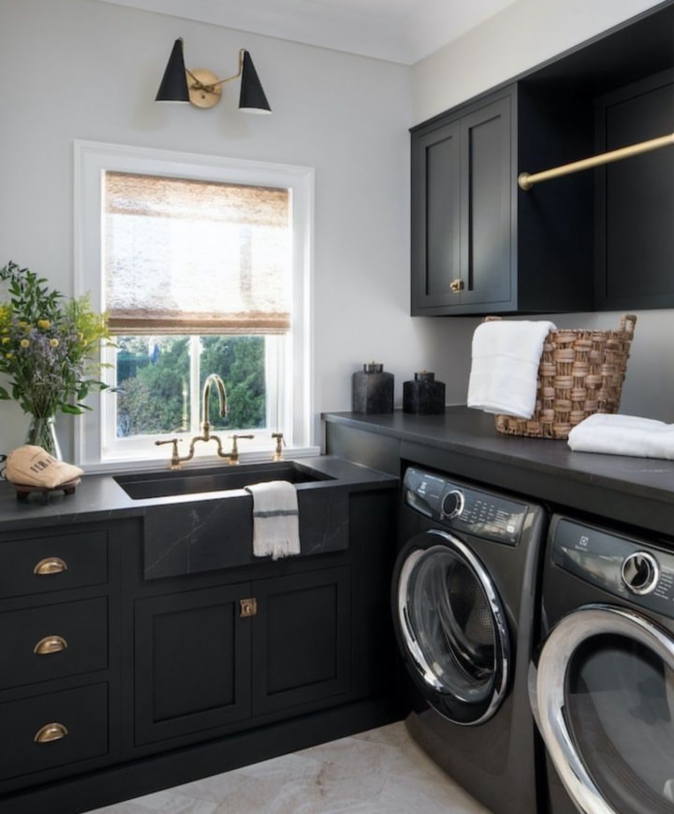 Elegant Black Laundry Design