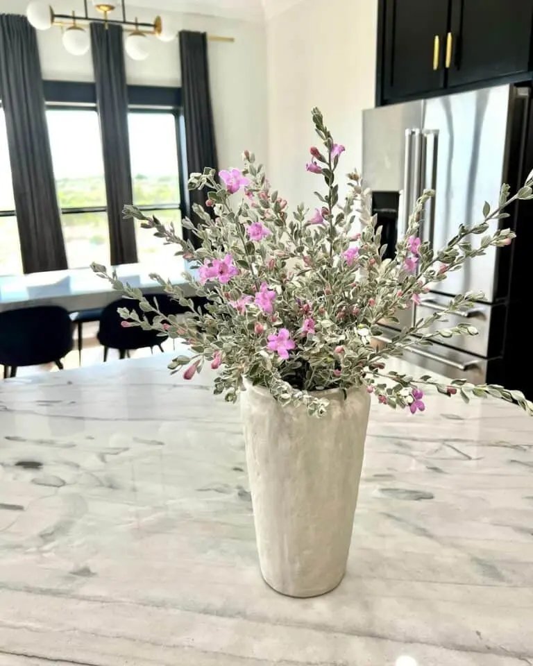 Elegant Flowers in Kitchen