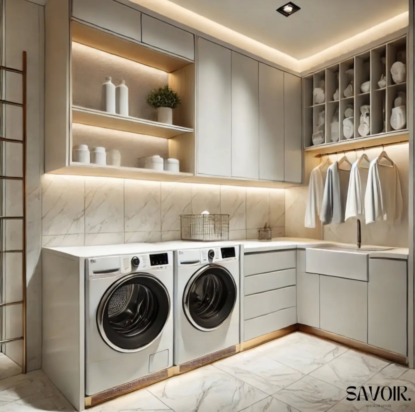 Elegant Laundry Room Design