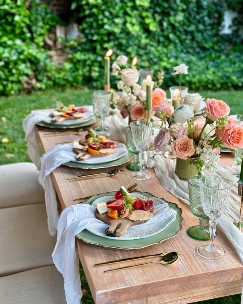 Elegant Outdoor Charcuterie Setting
