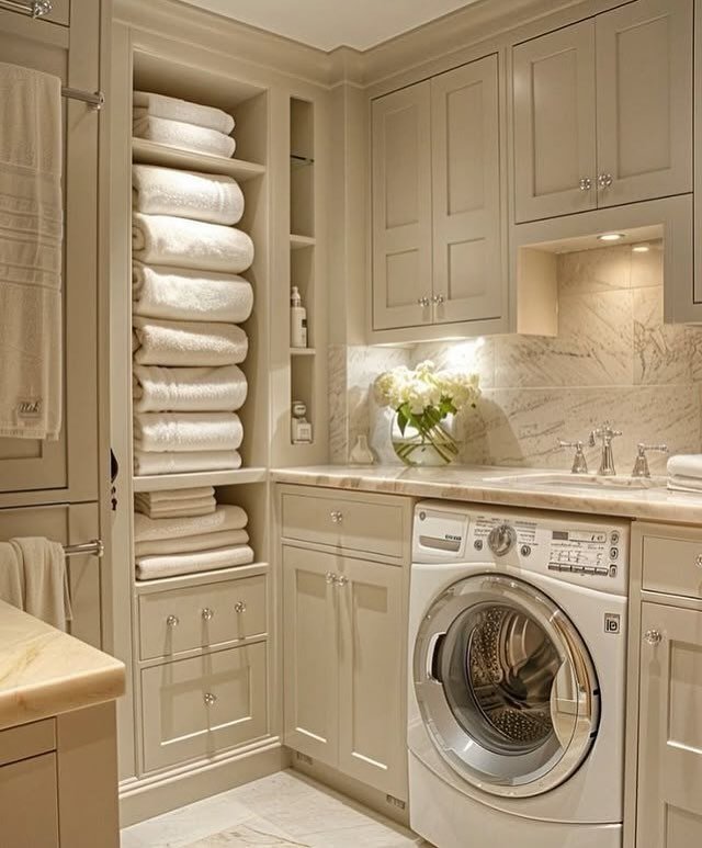 Elegant Towel Storage Solution