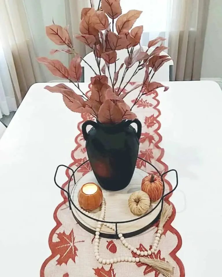 Embroidered Sheer Table Runner