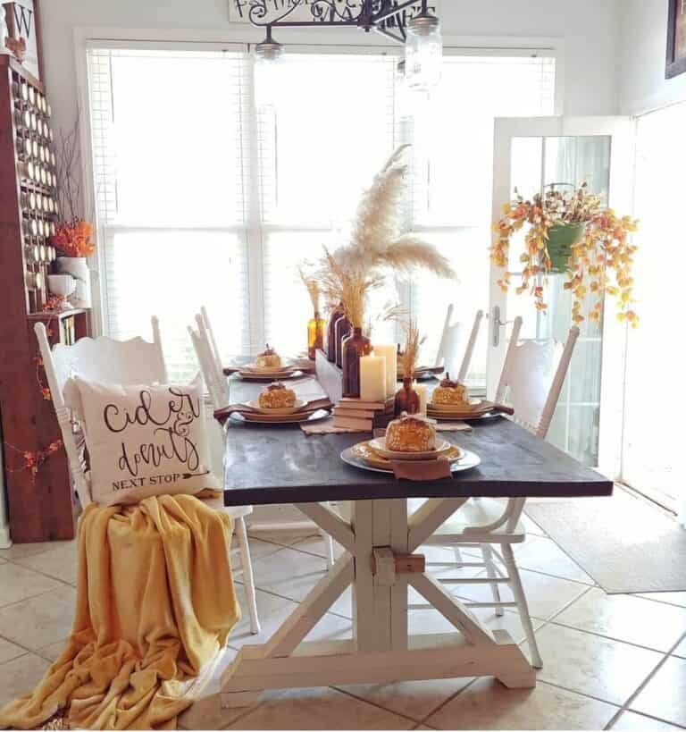 Fall Farmhouse Table Decor