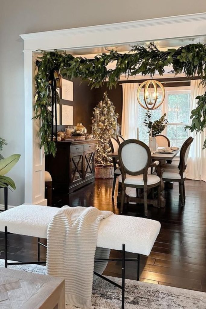 Fall Greenery and Cozy Lighting