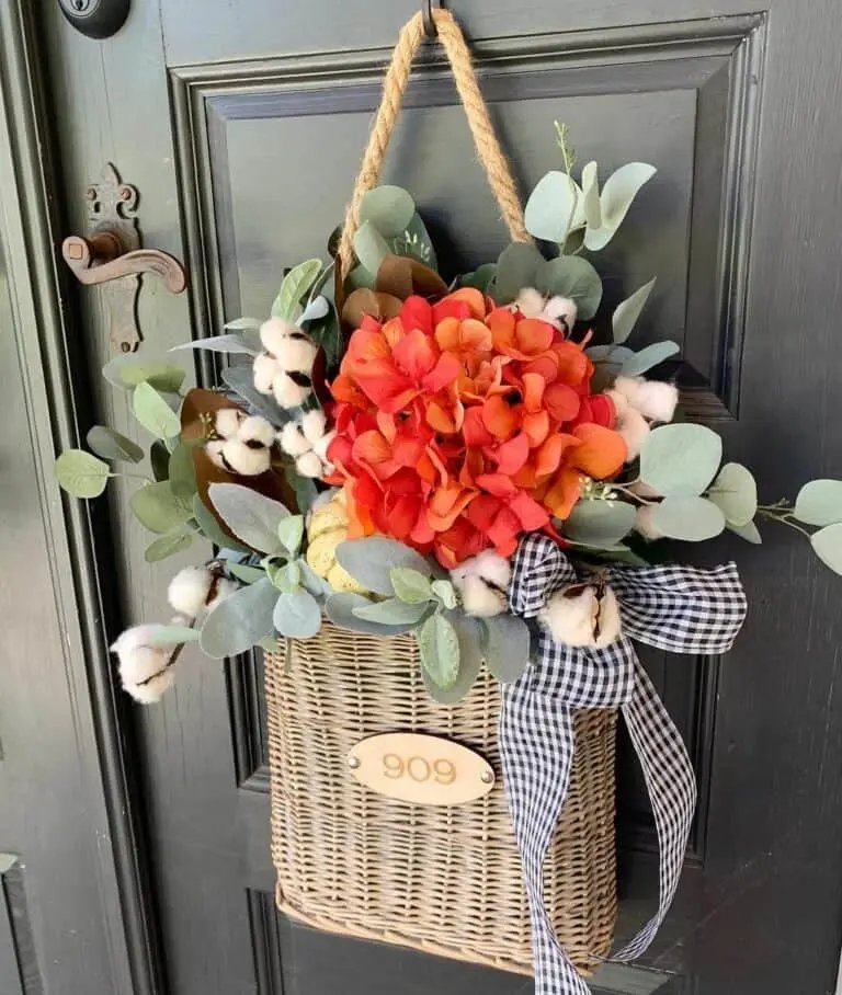 Fall Hanging Door Basket