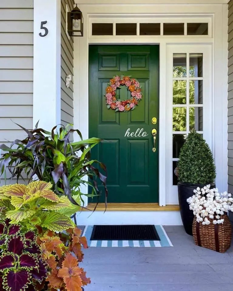Fall Plants by Front Door