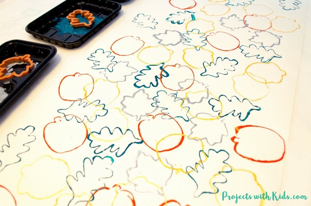 Fall Shape Stenciled Placemats