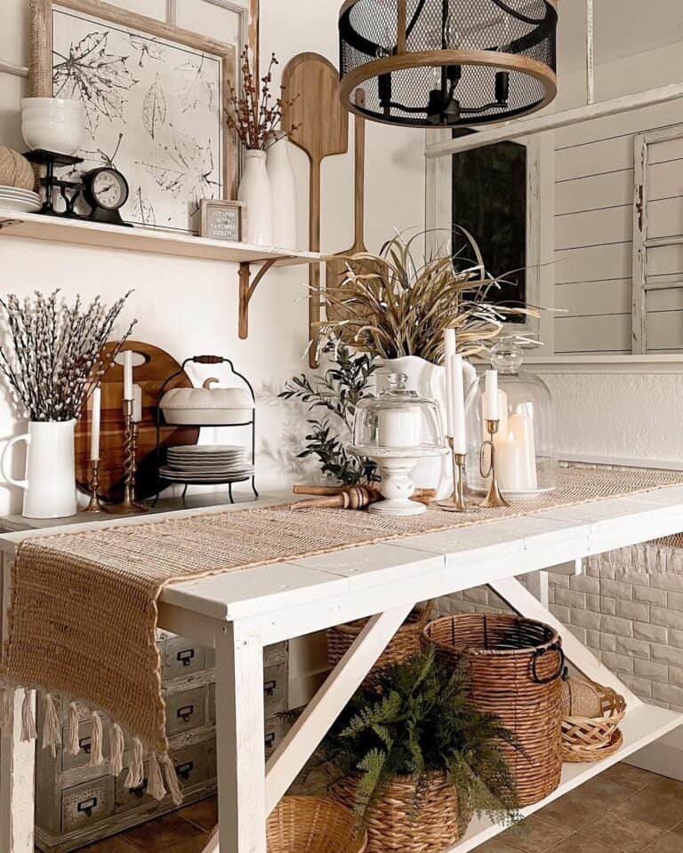 Farmhouse Fall Table Centerpiece