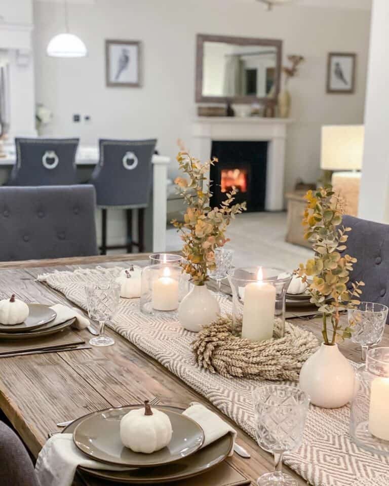Farmhouse Fall Table Centerpiece