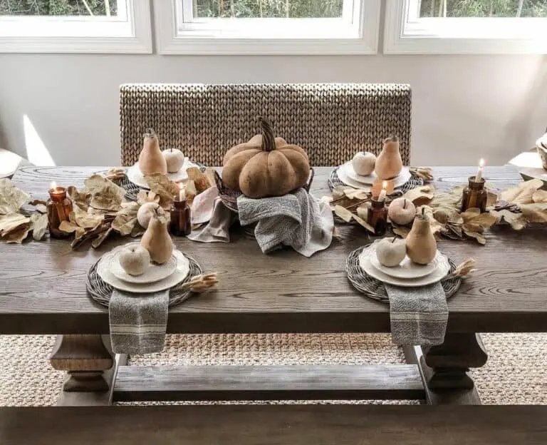 Farmhouse Table Fall Centerpiece