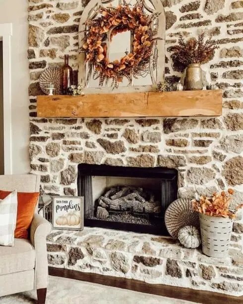 Fireplace Wreath Design