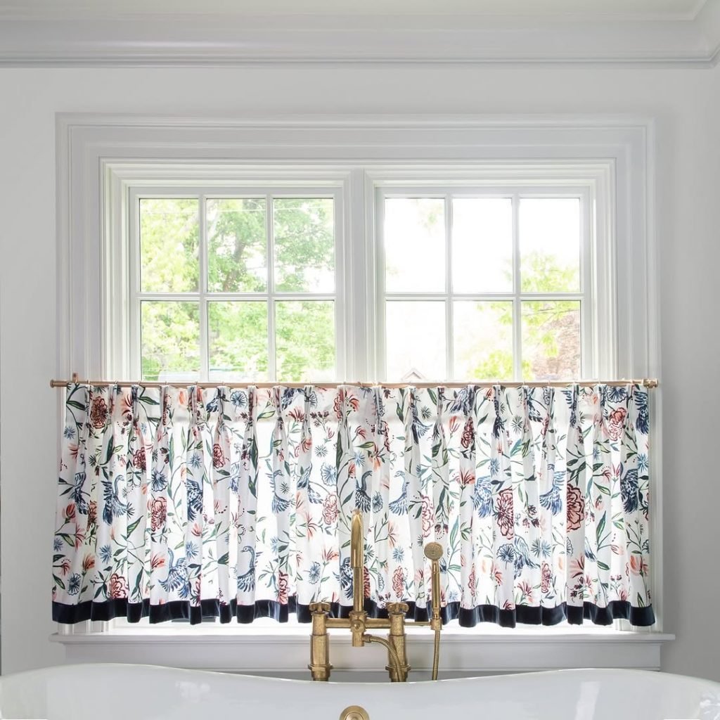 Floral Cafe Curtain Options