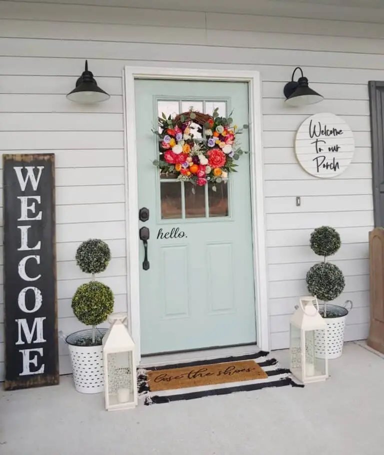 Floral Wreath for Green Door