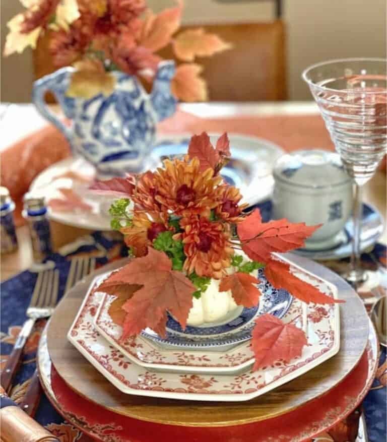 Foraged Leaf Table Centerpiece