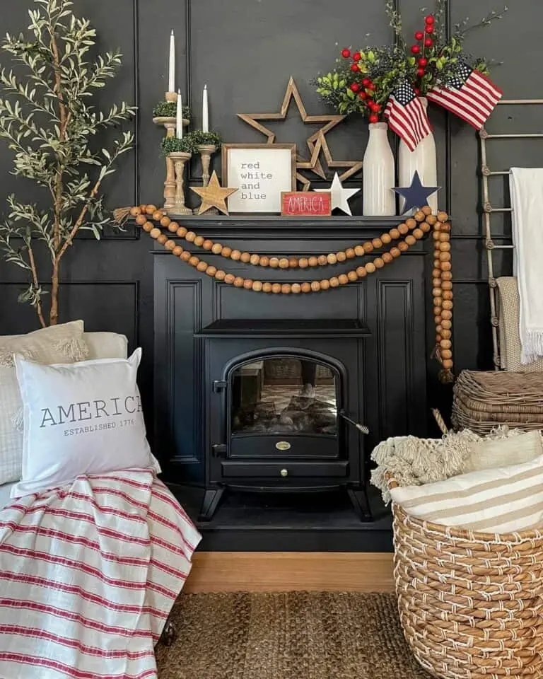 Fourth of July Fireplace Ideas