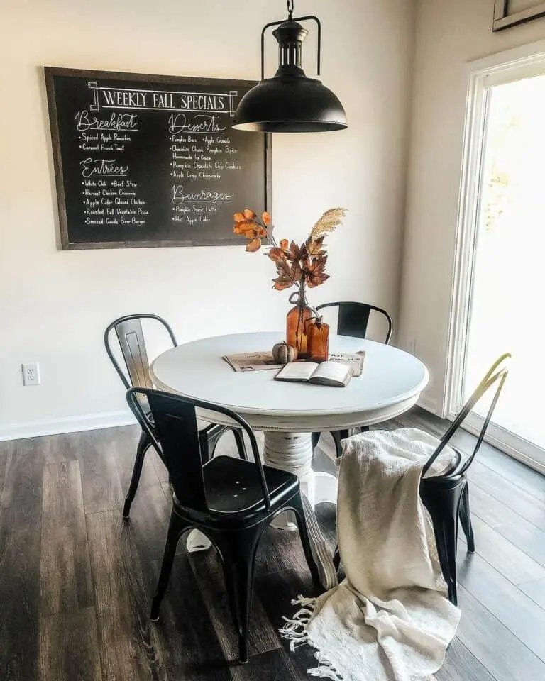 Framed Chalkboard Meal Menu
