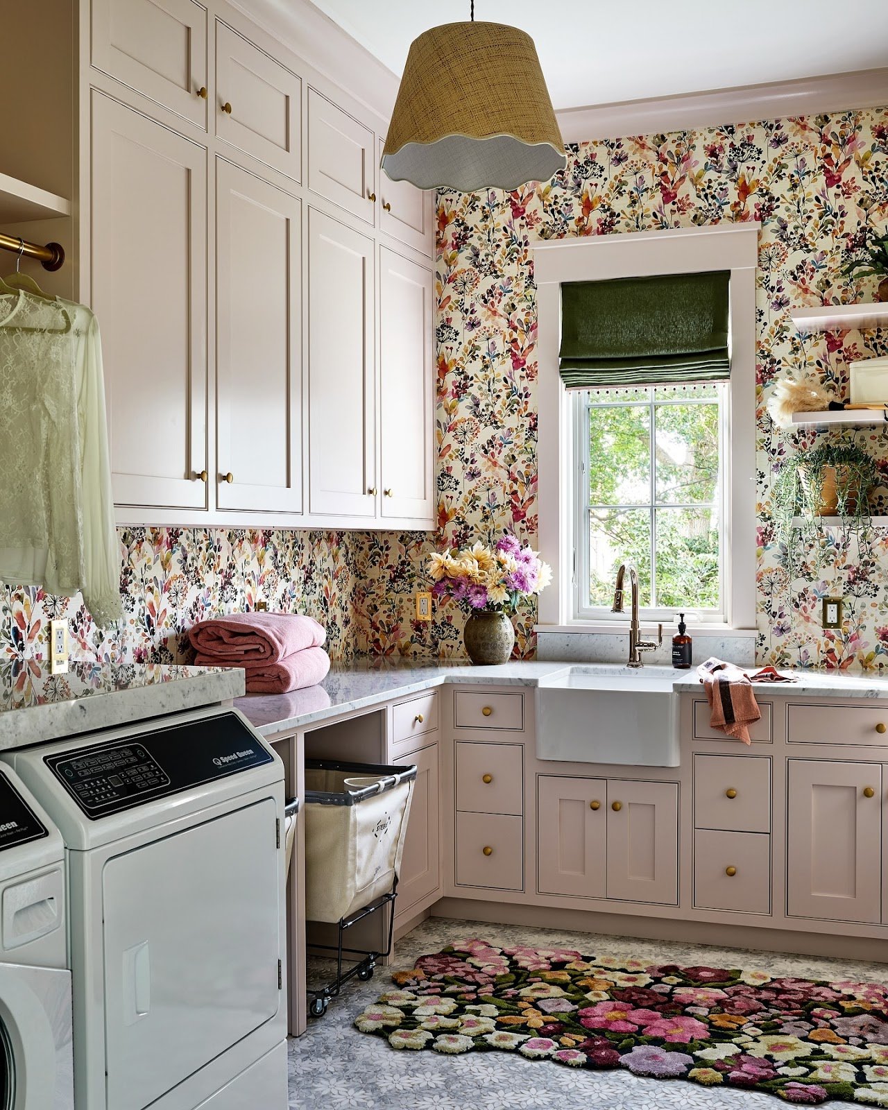 Garden-Inspired Laundry Suite