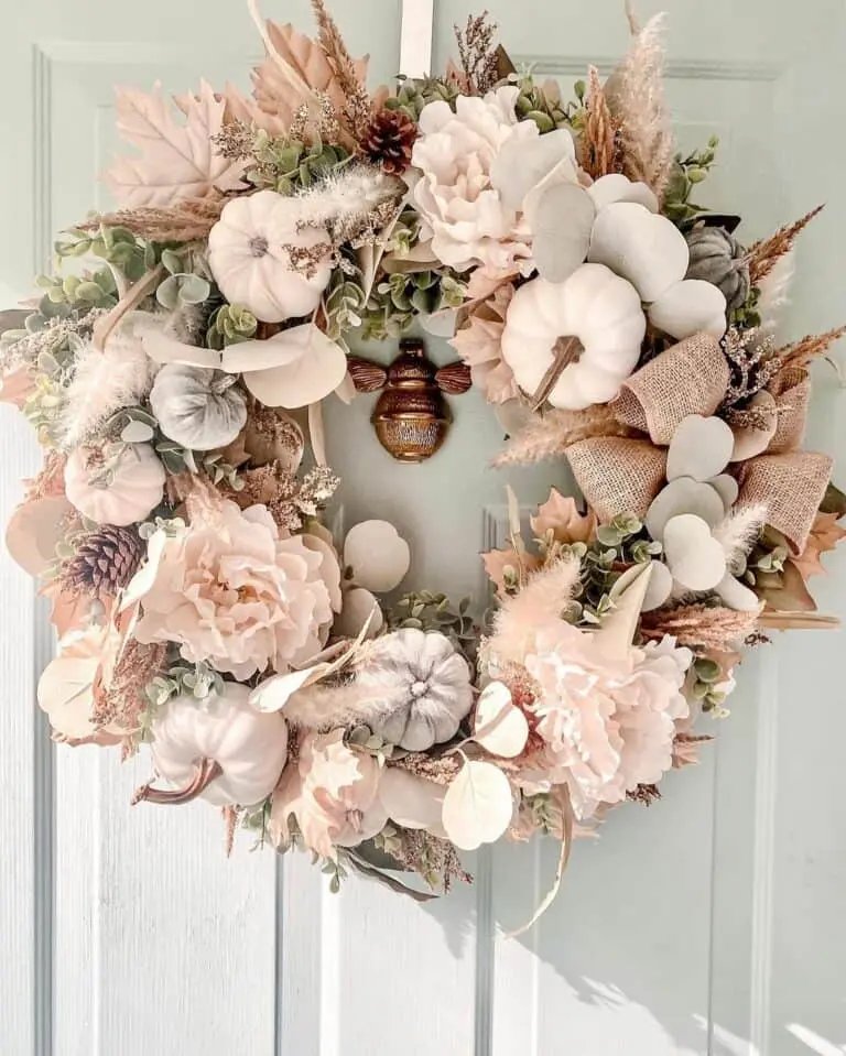 Glamorous Pink Autumn Wreath