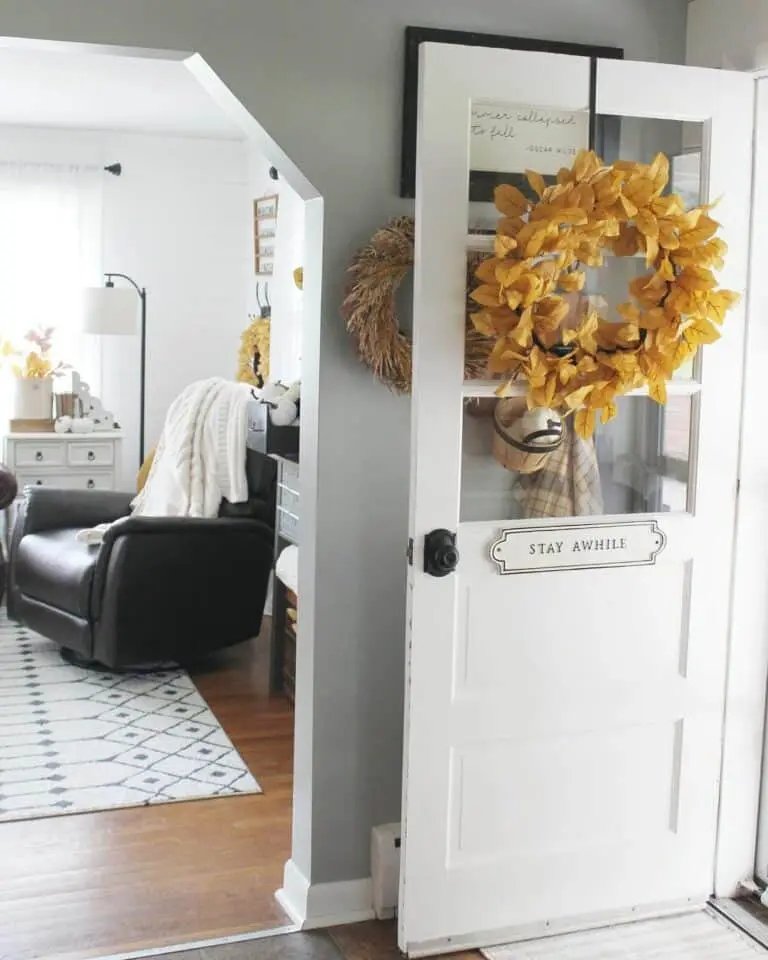 Gold Leaf Fall Wreath