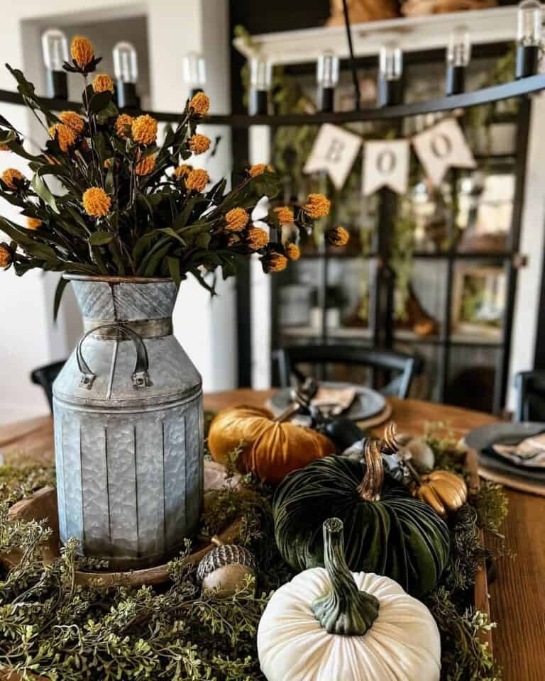 Green Autumn Centerpiece Ideas