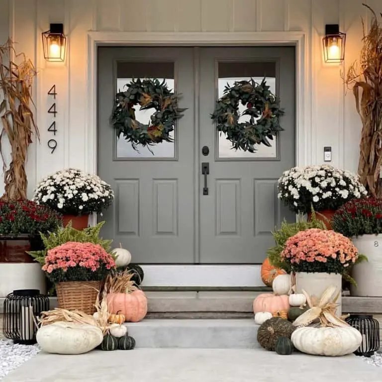 Green Wreaths for Front Door