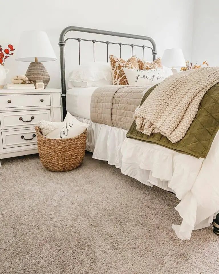 Guest Bedroom Autumn Accents
