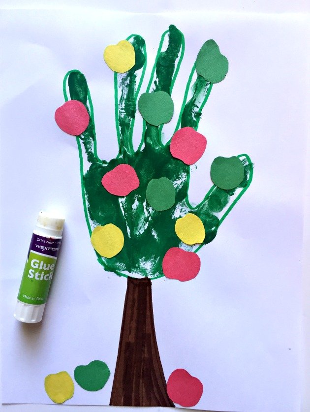 Handprint Apple Tree Art