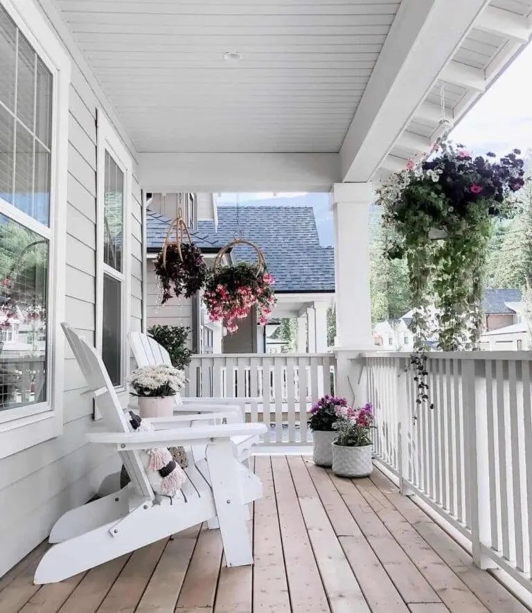 Hanging Plants on Porch