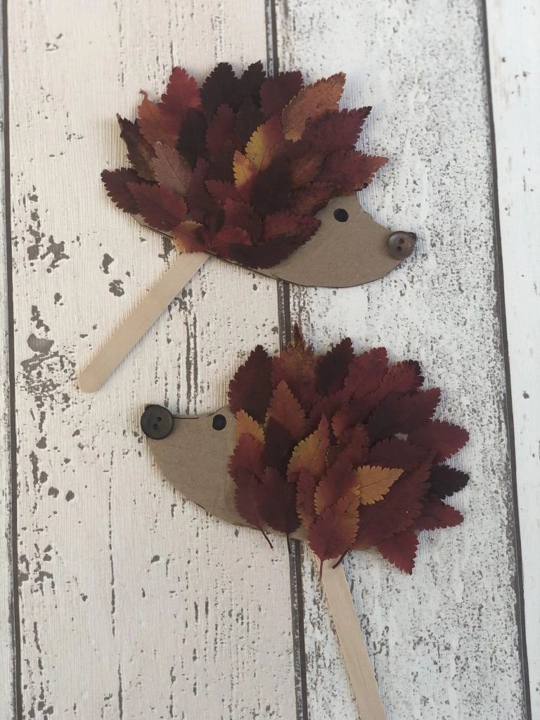 Hedgehog Leaf Craft