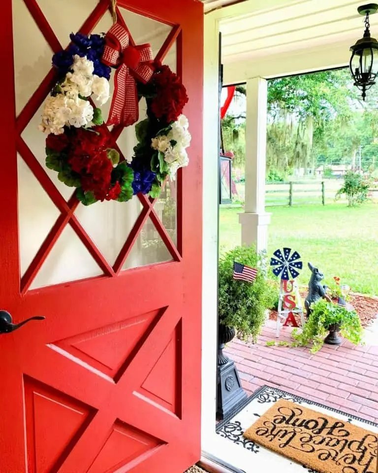 July 4th Floral Wreath