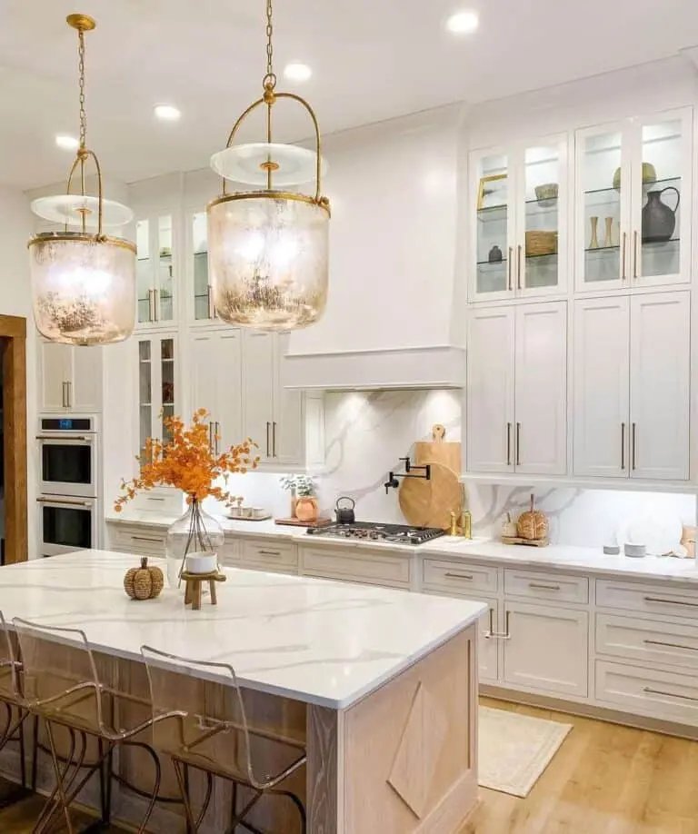 Kitchen Island Fall Centerpieces