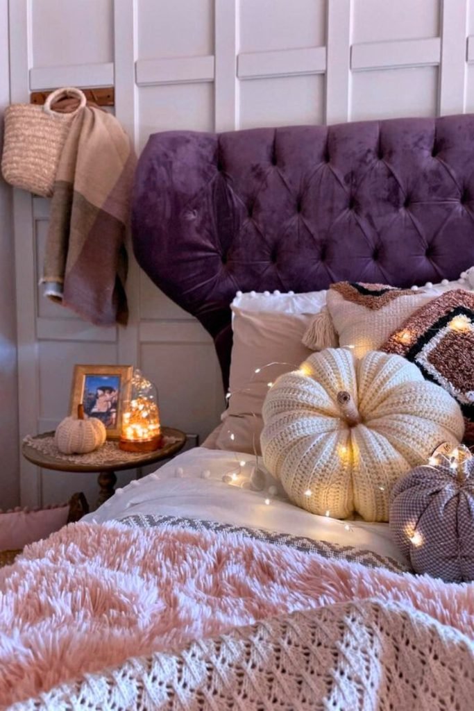 Knit Pumpkin Bedroom Decor