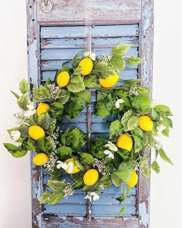 Lemon and Flower Wreath