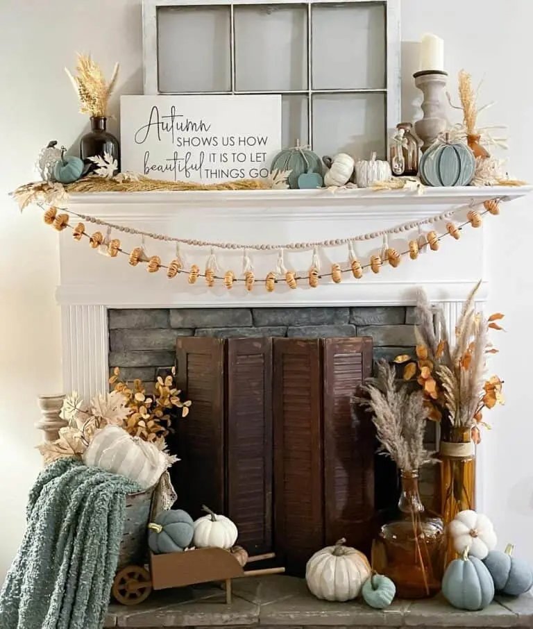 Light Blue with Fall Hues