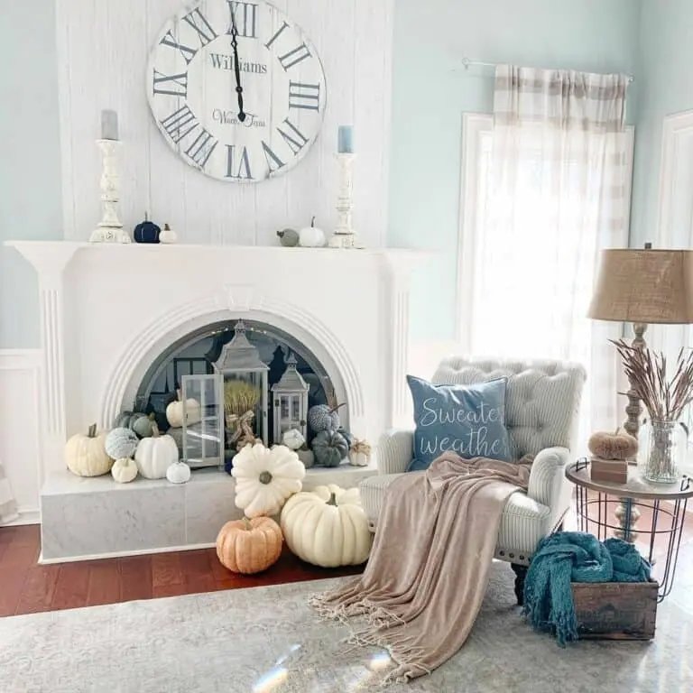Light Gray Farmhouse Living Room